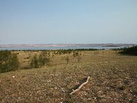 ee-010  mein abendlicher Blick vom Zelt auf das kleine Meer