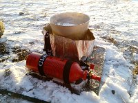 mg 5617c  Meine Kochstation auf einem Brett montiert.